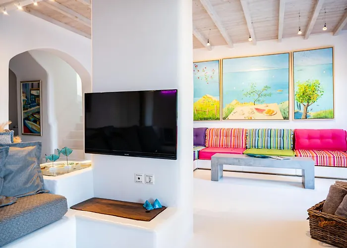 Вилла Melangio 6 Bedroom Villa Private Pool & Sea View - Aleomandra Mykonos Agios Ioannis Diakoftis