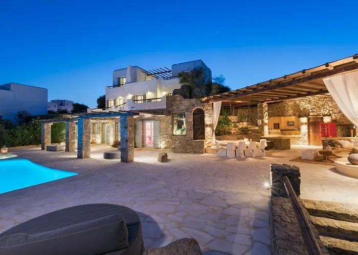 Villa Melangio 6 Bedroom Villa Private Pool & Sea View - Aleomandra Mykonos *