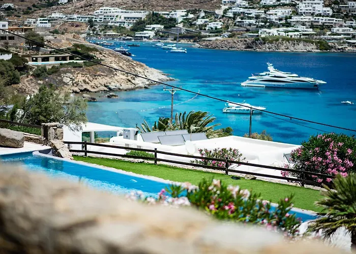 Melangio 6 Bedroom Villa Private Pool & Sea View - Aleomandra Mykonos Вилла Agios Ioannis Diakoftis