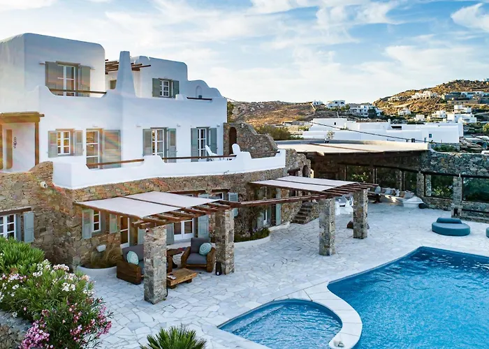 Melangio 6 Bedroom Villa Private Pool & Sea View - Aleomandra Mykonos Вилла *