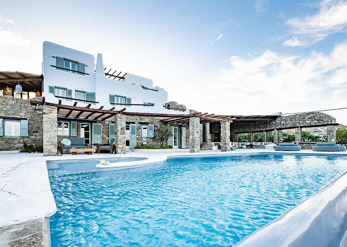 Melangio 6 Bedroom Villa Private Pool & Sea View - Aleomandra Mykonos Вилла