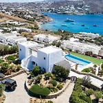 Melangio 6 Bedroom Private Pool & Sea View - Aleomandra Mykonos Villa Agios Ioannis Diakoftis
