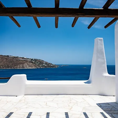 빌라 Melangio 6 Bedroom Private Pool & Sea View - Aleomandra Mykonos Agios Ioannis Diakoftis