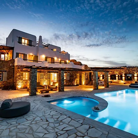 Villa Melangio 6 Bedroom Private Pool & Sea View - Aleomandra Mykonos